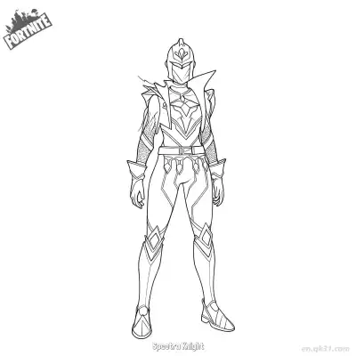 Free printable Spectra Knight 02 Coloring Page - Free PDF Printable Fortnite Coloring Sheets coloring page